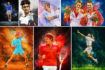 Poster Tennis Spieler Roger Federer · Geschenkidee · Deko Print ohne Rahmen