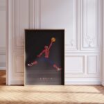 Superheld Basketball Dunk Poster · Comic Stil Illustration · Pop Art Film Charakter Design · Print ohne Rahme - Image 4