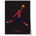 Superheld Basketball Dunk Poster · Comic Stil Illustration · Pop Art Film Charakter Design · Print ohne Rahme - Image 11