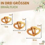 Olivenholz verbundene Herzen | Geschenk Hochzeit, Verlobung, Valentinstag, Jahrestag, Liebe - Image 5