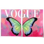 2er  Vogue Schmetterling Poster · 2er  Wandbilder · Ästhetische Butterfly Illustration · Fashion Poster Stil · Moderne Wandkunst · Print ohne Rahmen - Image 7