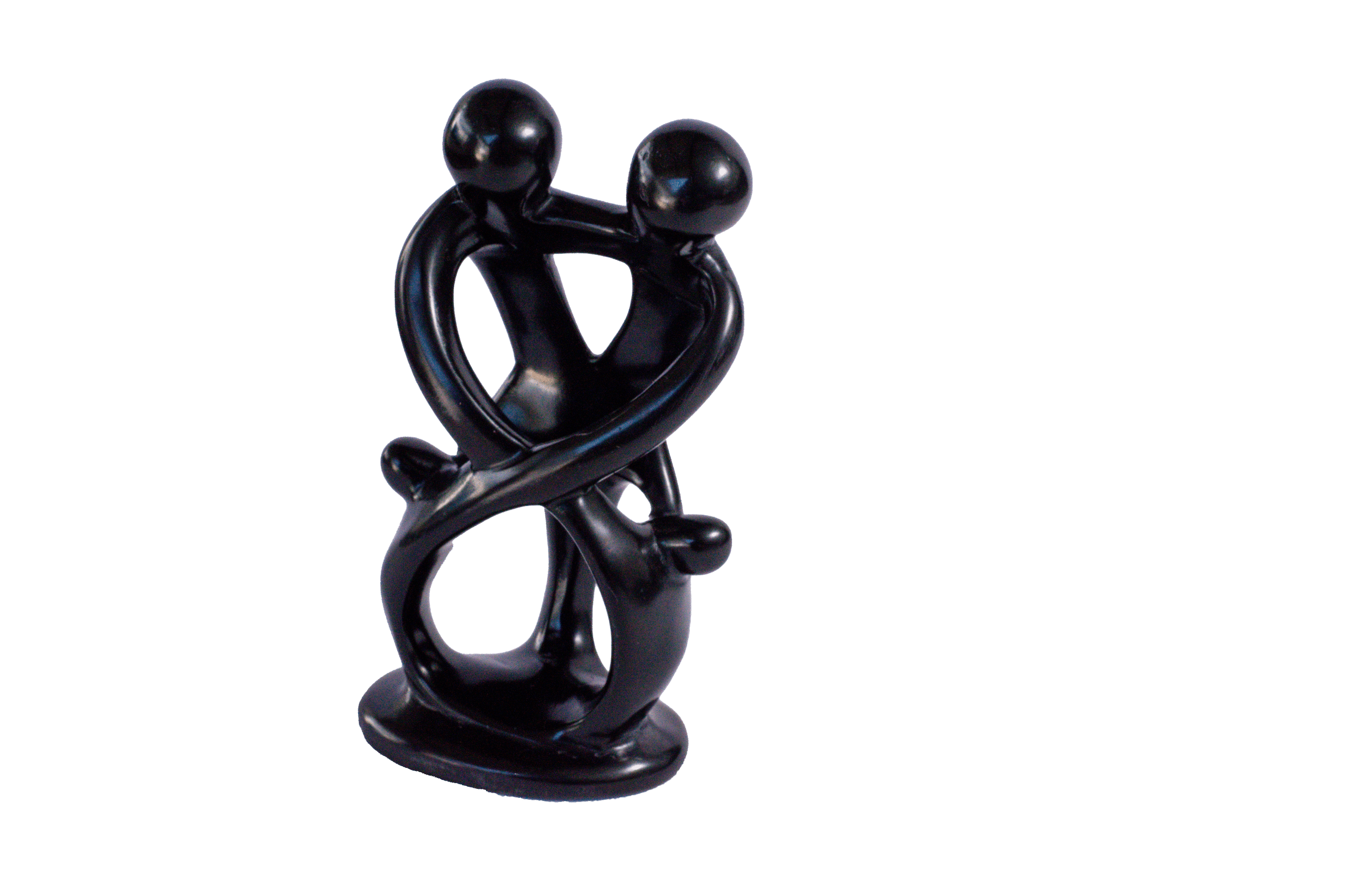 wooden-bowl-with-animal-print-pattern-6.png Lover Embrace - Couple Soapstone Sculpture - Image 1