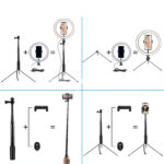 Compatible with Apple, 10 LED Ring Light Lamp Phone Selfie Camera Studio Video Dimmable Tripod Stand - Image 3