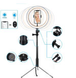 Compatible with Apple, 10 LED Ring Light Lamp Phone Selfie Camera Studio Video Dimmable Tripod Stand - Image 2