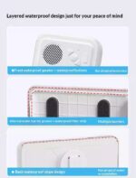 Bathroom Waterproof Mobile Phone Box 360 Degree Rotation Touch Screen - Image 3