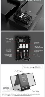 Multifunctional Travel Survival Card All-in-One Data Cable - Image 2