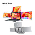 Portable Triple-screen Display Connect Secondary Display Monitor - Image 2