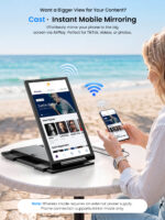 Portable Monitor 14 Inch Wireless Triple, Laptop Screen Extender, Ultra-Slim - Image 2
