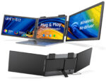 Portable Monitor 14 Inch Wireless Triple, Laptop Screen Extender, Ultra-Slim