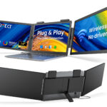 Portable Monitor 14 Inch Wireless Triple, Laptop Screen Extender, Ultra-Slim