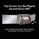 Portable Triple-screen Display Connect Secondary Display Monitor - Image 7